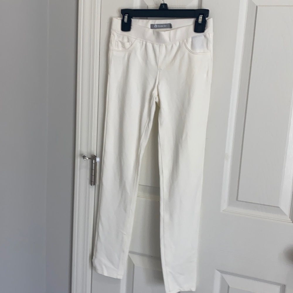 Tractr girls off white pants size 10